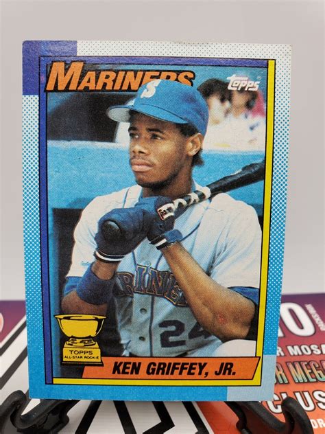 item 7 1990 Topps Baseball Base Card 336 Ken GRIFFEY Jr. . Ken griffey jr bloody scar card
